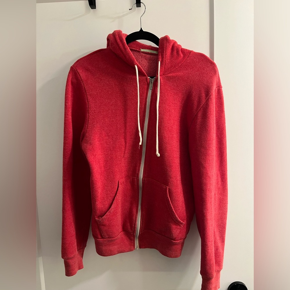 Small Reddish-Pink Zip-Up Hoodie